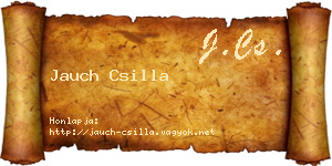 Jauch Csilla névjegykártya